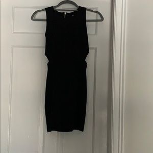 Black dress with slits